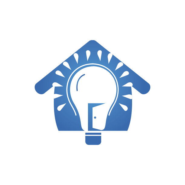 智能房间矢量标识设计。图片下载