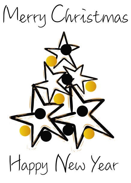 圣诞祝福英文，白色多变的背景。它可以用作明信片图片下载