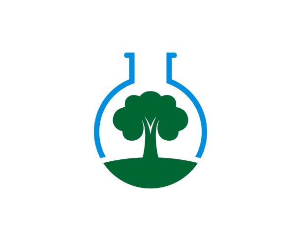 简单的瓶子实验室，里面有自然树图片下载