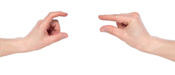 男性手势孤立在白色背景，多图像集。图片集的男性白人手势孤立在白色背景图片下载