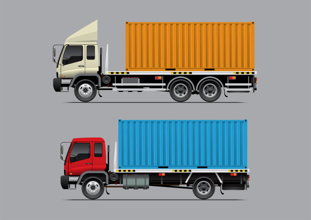 卡车和集装箱图片下载