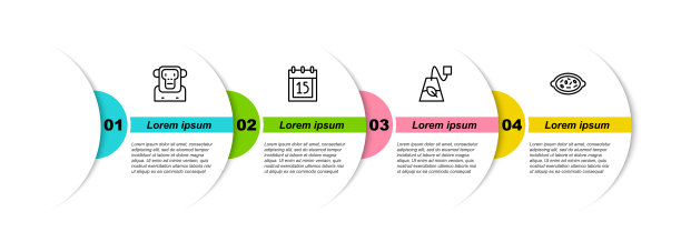 Set line Monkey, Independence day India, Tea bag and Kheer in bowl。业务信息模板。向量图片下载