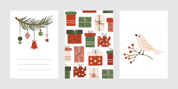圣诞贺卡套装图片下载