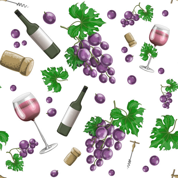 无缝矢量模式孤立在白色背景上。图片下载