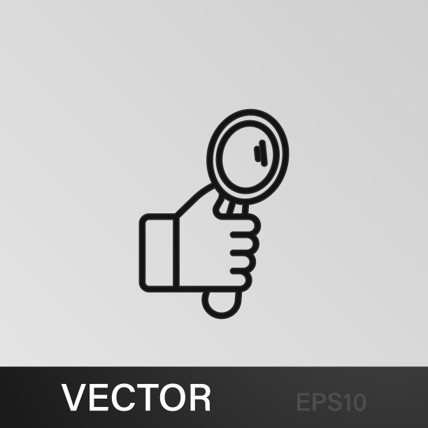 手握镜子轮廓图标。可以用于网页，logo，手机应用，UI, UX图片下载