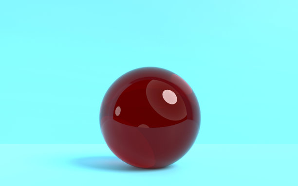 圣诞玻璃球装饰在圣诞新年贺卡上的蓝色背景图片下载