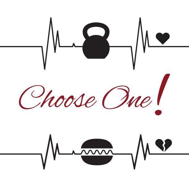 选择一个有壶铃和汉堡包的模板图片下载