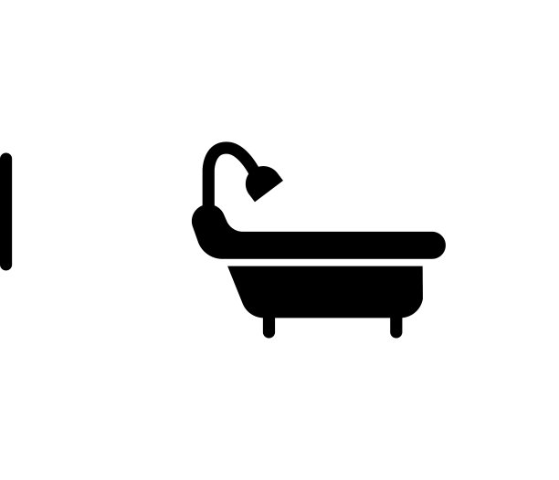 浴缸图标，矢量，设计潮流图片下载