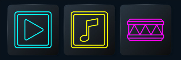 定线奏方鼓，乐曲音符调图片下载