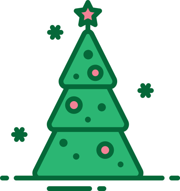 简单卡通圣诞树图片下载