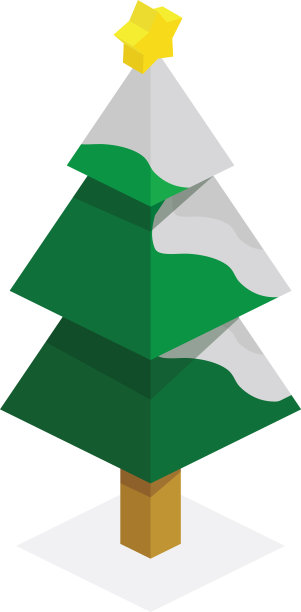 简单卡通圣诞树图片下载