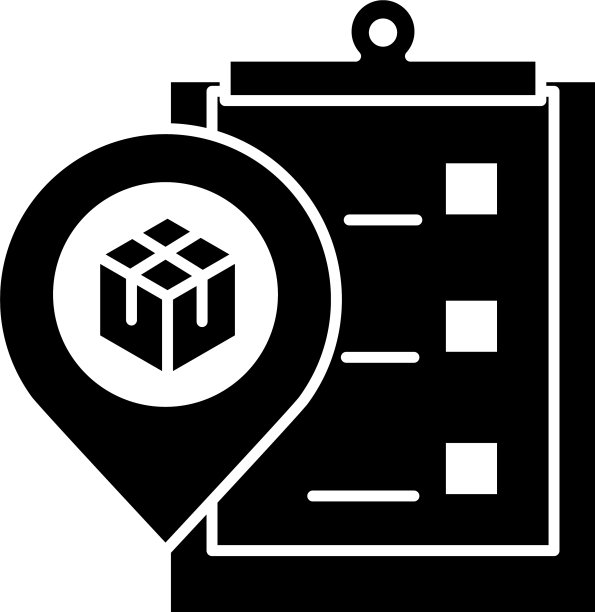 交付包装物流GPS导航图钉图片下载