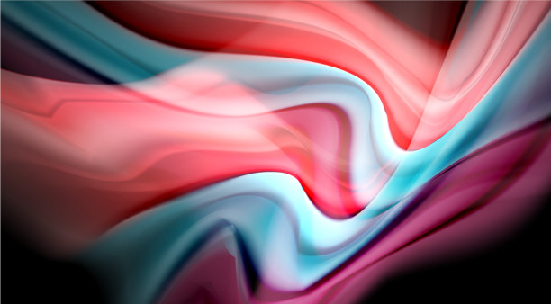 液体颜色在黑色背景上的液体梯度图片下载