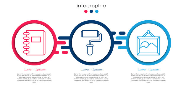 设线螺旋笔记本刷漆辊和图片下载