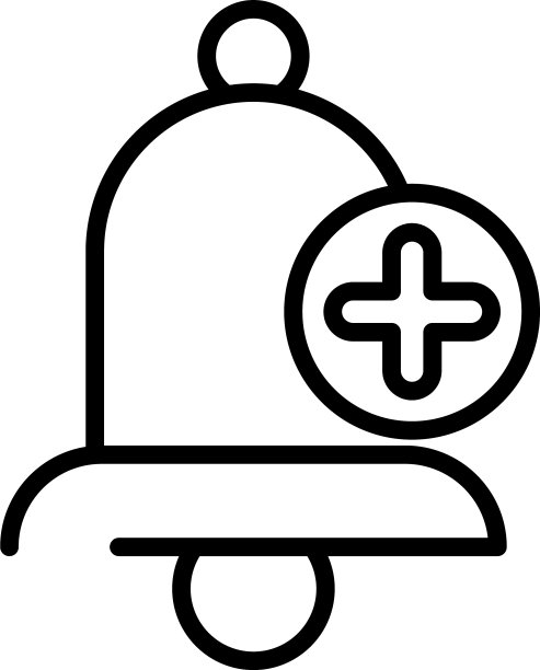 学校铃铛教育用品（孤立图标）图片下载