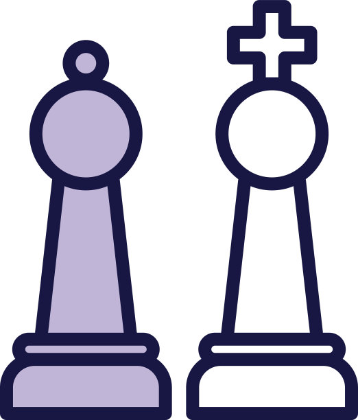 棋王和棋后棋子行式图片下载