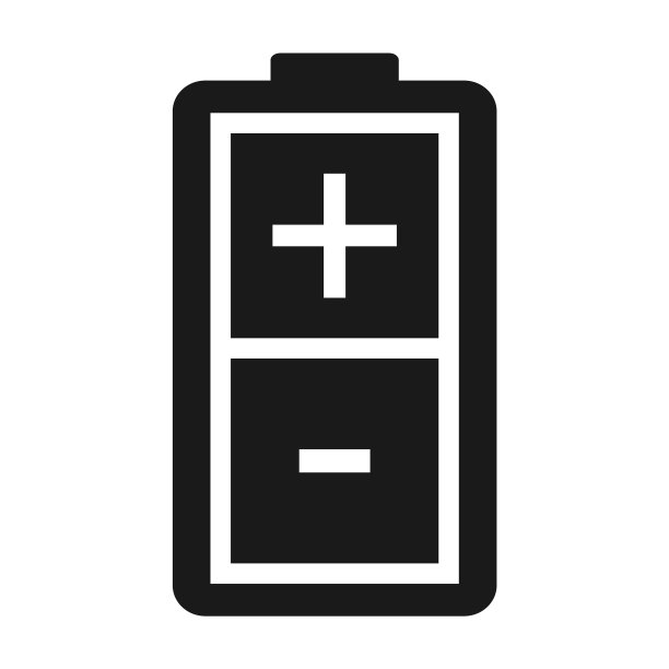 电池充电指示图标隔离在白色上图片下载