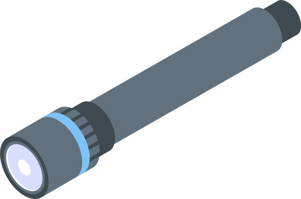 医疗手电筒图标等距风格图片下载