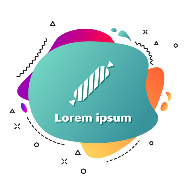 白色糖果图标孤立在白色背景图片下载