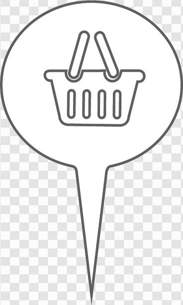 在地图导航上搜索超市图片下载