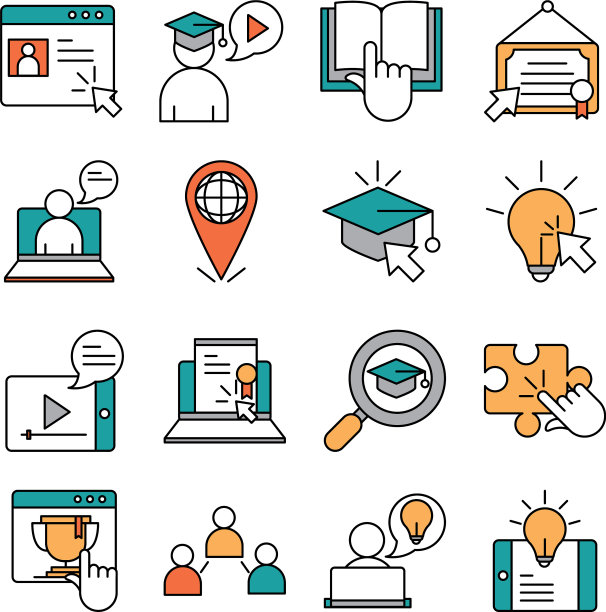 在线教育网站和移动培训图片下载