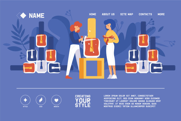 两个女人准备做新美甲图片下载