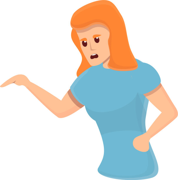 母亲愤怒图标卡通风格图片下载