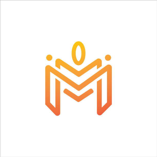 首字母m或mm标志设计模板图片下载
