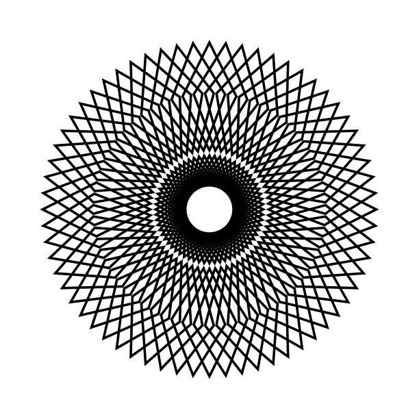 设计单色装饰雪花元素图片下载