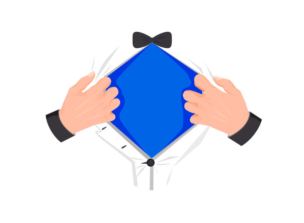 超级英雄胸部模板男人的手打开图片下载