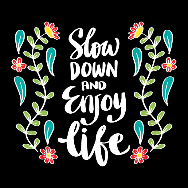 放慢脚步，享受生活。装饰,装饰。图片下载