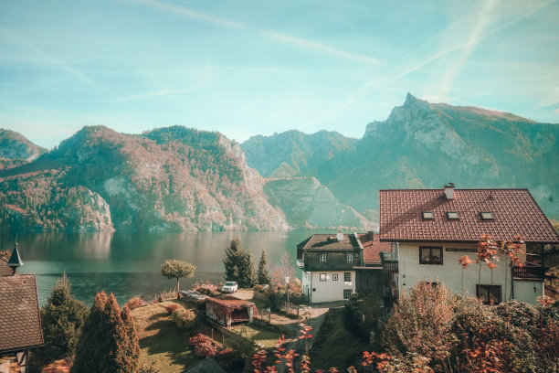 哈尔斯塔特村图片下载