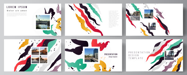 演示幻灯片的矢量布局设计业务模板，多用途模板演示手册，小册子封面，业务报告，机构，公司，投资组合，pitch deck，启动。图片下载