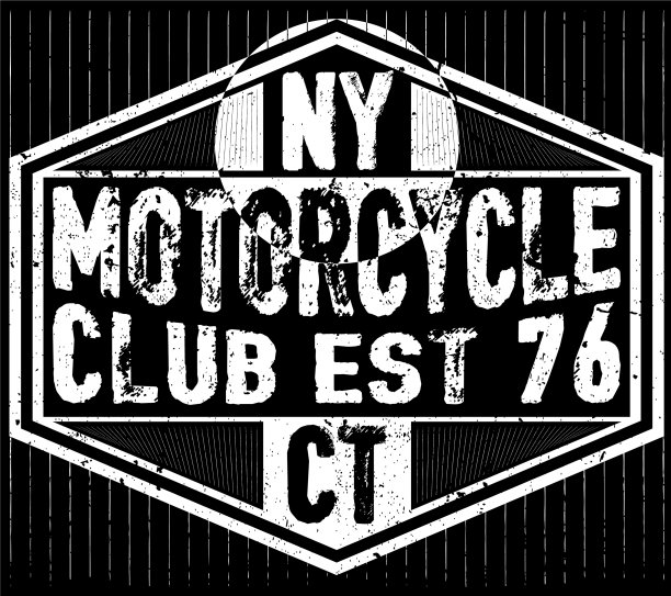 t恤或海报设计与摩托车图片下载