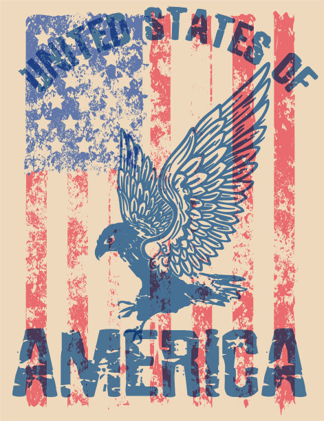 鹰tee海报平面设计图片下载