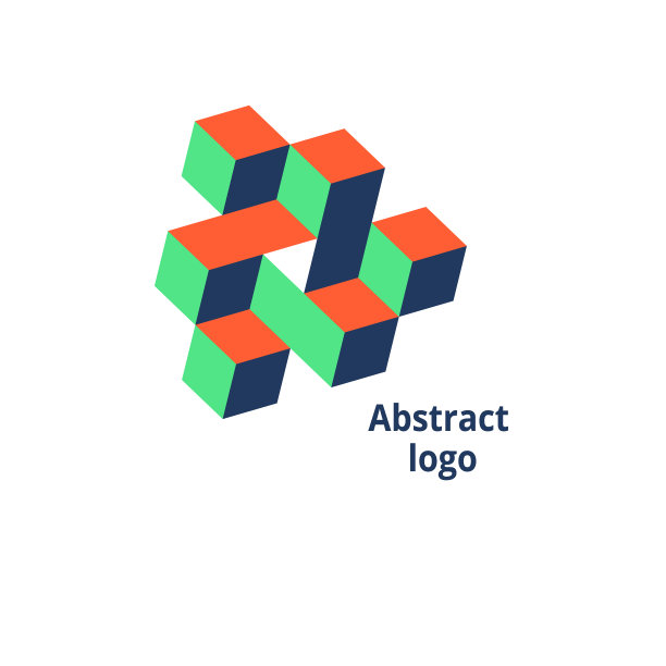 抽象的几何标志上的白色背景图片下载