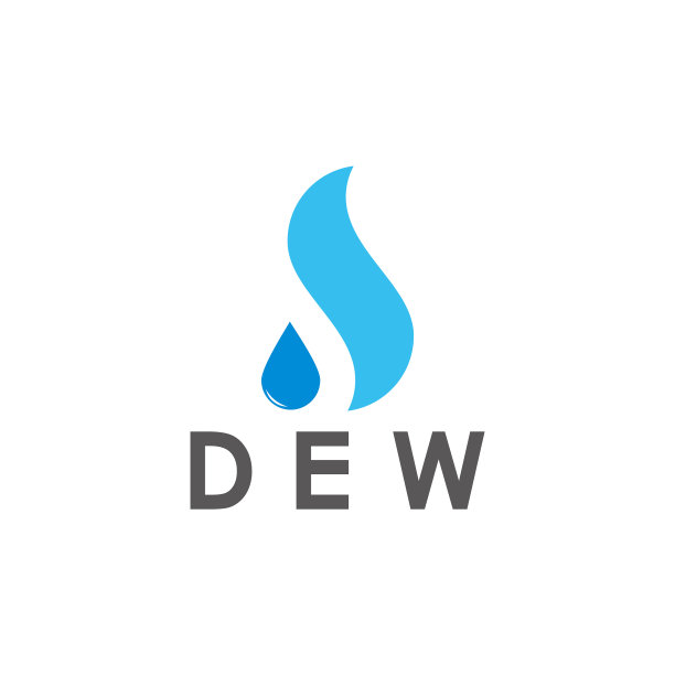 抽象字母d水露简单的标志图片下载