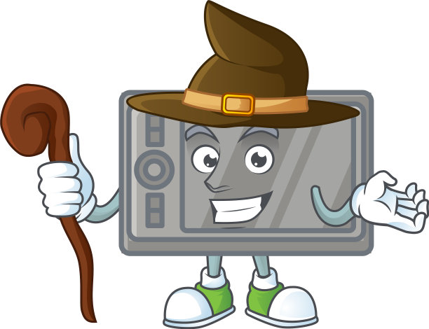 一个可爱的wacom在舞台上扮演女巫图片下载