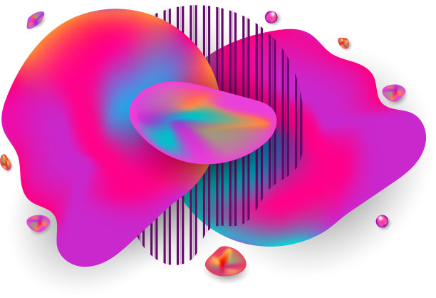 液体颜色形状构成未来主义设计图片下载