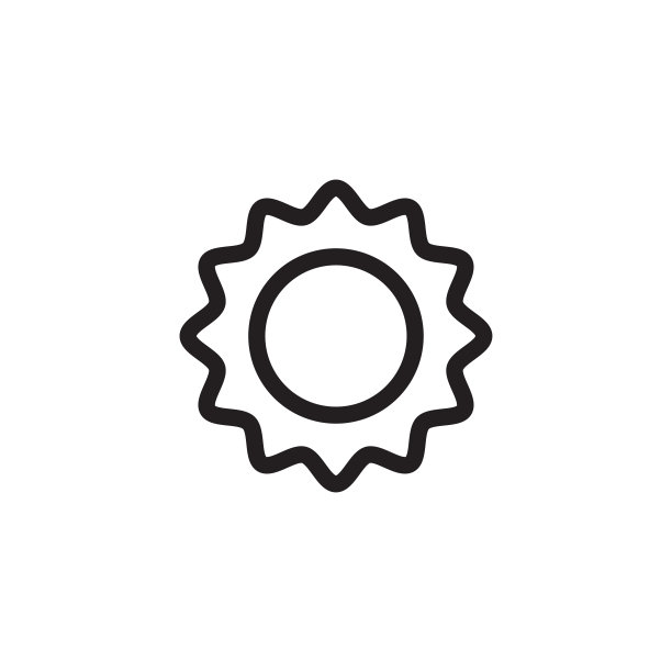 太阳图标logo插图设计图片下载