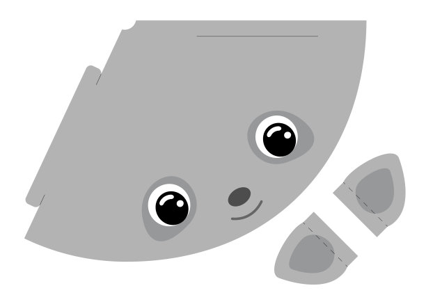 打印模型帽浣熊节日锥形图片下载