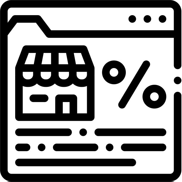 特许经营网站图标轮廓图片下载