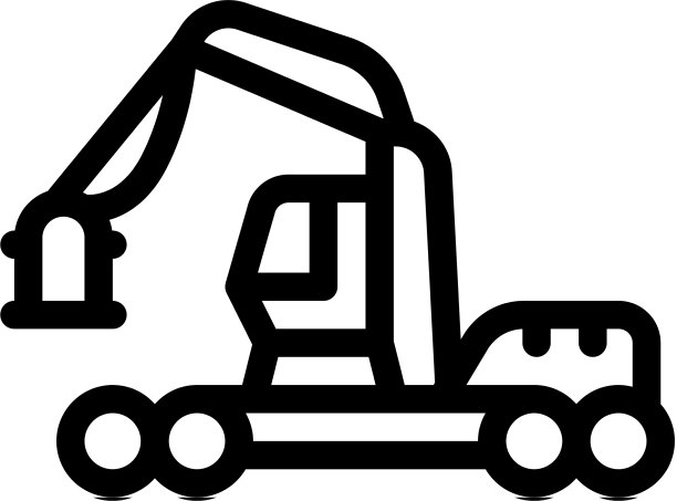 测井行业机器图标轮廓图片下载