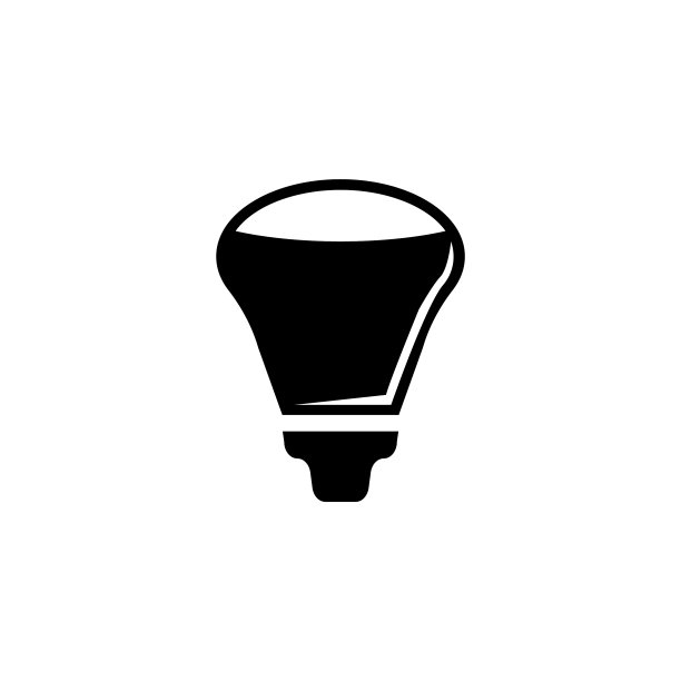 LED灯泡二极管节能灯扁平图标图片下载
