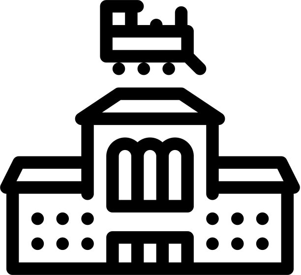 火车站图标轮廓图片下载