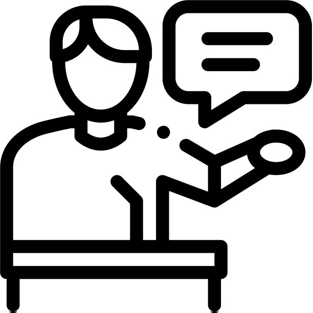 研讨会演讲者轮廓图标图片下载