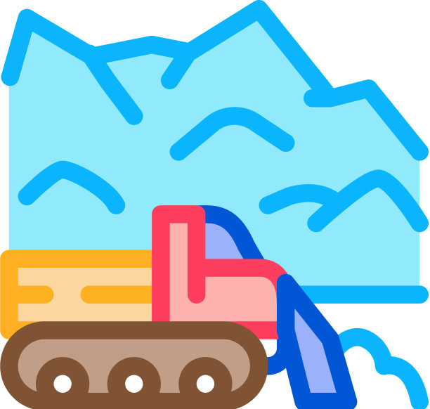 吹雪车图标轮廓图片下载