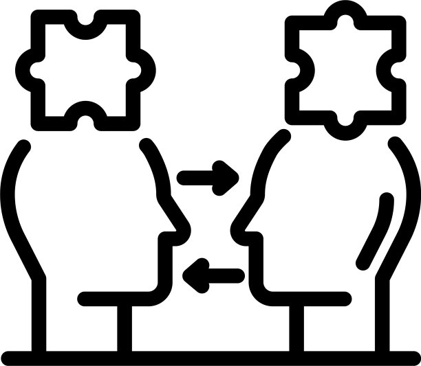 销售人员图标轮廓风格图片下载