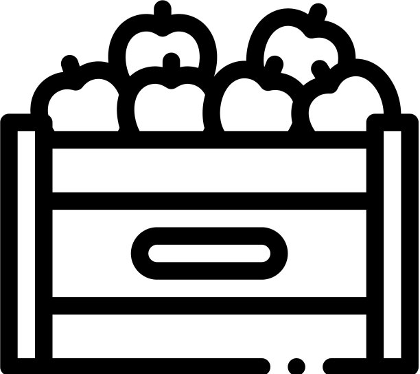 水果箱容器轮廓图标图片下载
