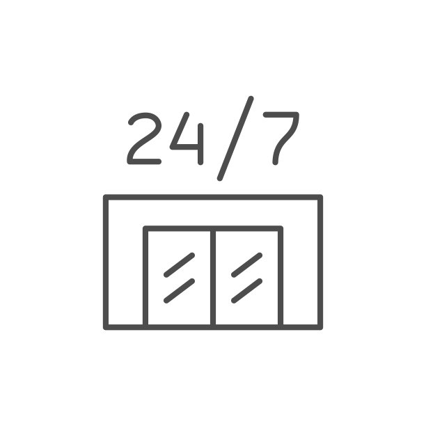 圆形的时钟线轮廓图标图片下载